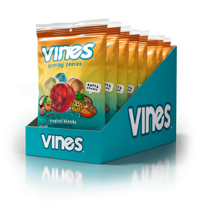 Vines Gummies Tropical Blends Peg Bag 179g X 12 Units
