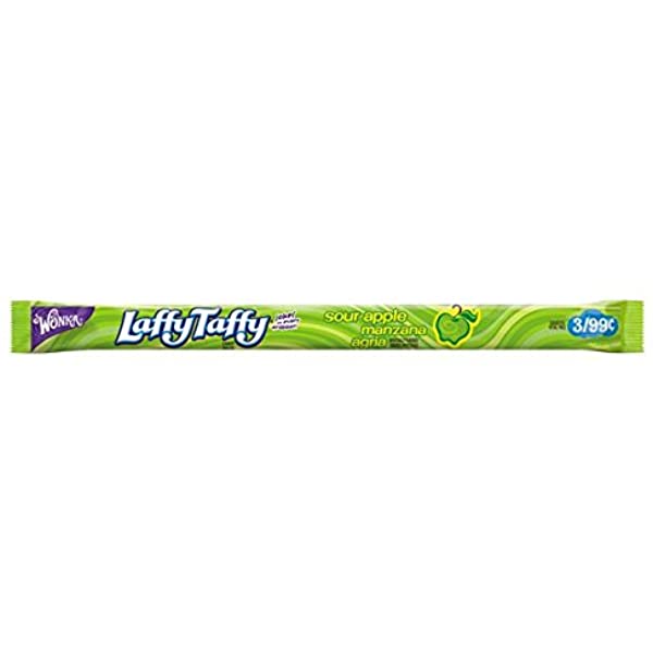 Wonka Laffy Taffy Rope - Sour Apple Pre - Priced X 24 Units - CandyStation