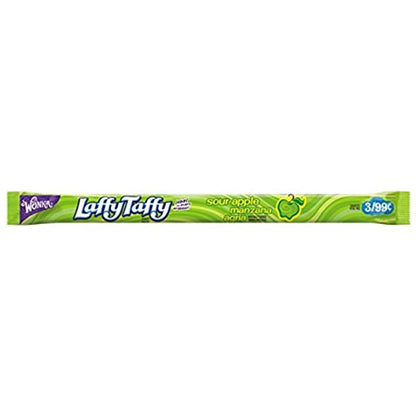 Wonka Laffy Taffy Rope - Sour Apple Pre - Priced X 24 Units - CandyStation