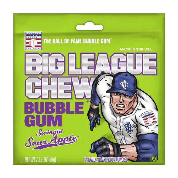 Big League Chew Sour Apple 12 Units - CandyStation