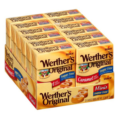 SUGAR FREE STORK WERTHER ORIGINAL MINIS UPRIGHT BOX 