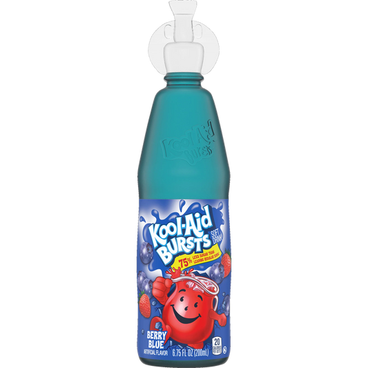 Kool-Aid Bursts Single Berry Blue 6.75oz X 12 Units