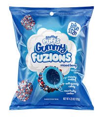 Stuffed Puffs Fuzions Mixed Berry 4.36oz X 8 Units - CandyStation