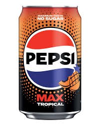 UK Pepsi Zero Sugar Max Tropical 330ml X 24 Units