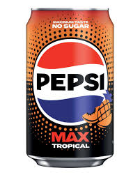 UK Pepsi Zero Sugar Max Tropical 330ml X 24 Units