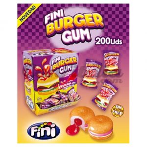 UK Fini Burger Bubble Gum X 200 Units