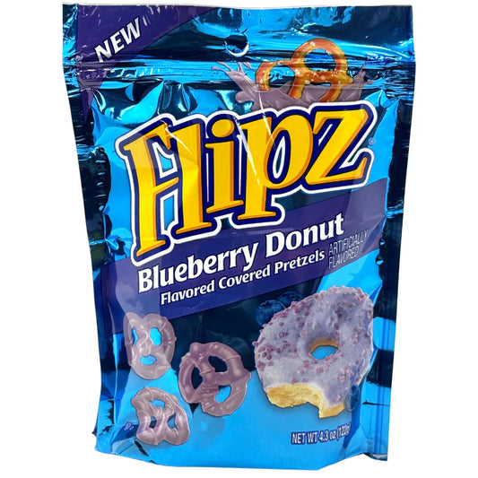 Flipz Blueberry Donut Stand Up Bag 4.3oz X 6 Units
