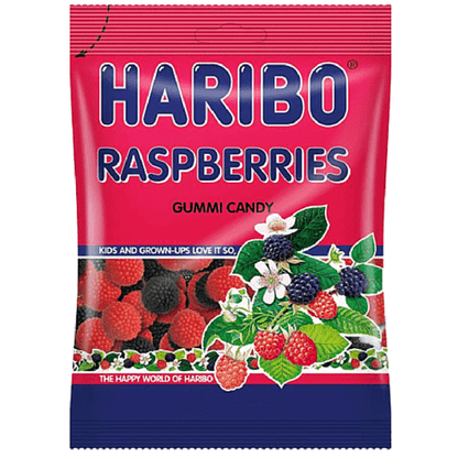 Haribo Raspberries (Berries) 5oz X 12 Units - CandyStation
