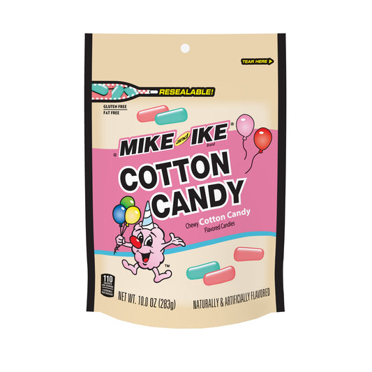 Mike & Ike Cotton Candy SUB Bag 10oz X 8 Units