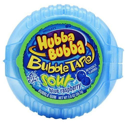 Wrigley Bubble Tape - Sour Blue Raspberry X 12 Units