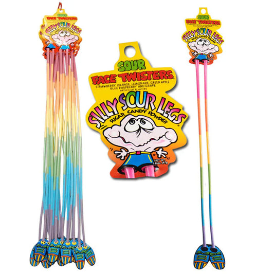 Face Twisters Silly Sour Legs 1.66oz X 12 Units