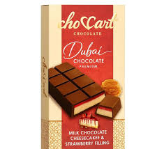 Choccart Dubai Chocolate Strawberry Cheesecake 1.76oz(50g) X 12 units