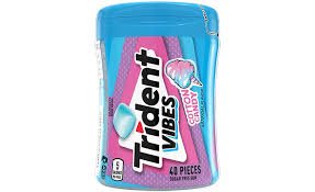 Trident Vibes Bottle Pack Cotton Candy 40pc X 6 Units - CandyStation