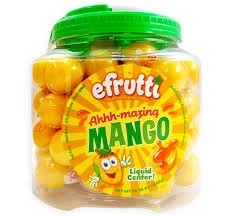 E - Frutti Ahhh - Mazing Mango Juice Filled Gummy .66oz X 85 Units - CandyStation