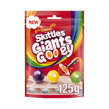 UK Skittles Giant Gooey 125g X 15 Units