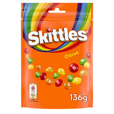 UK Skittles Citrus 136g X 15 Units