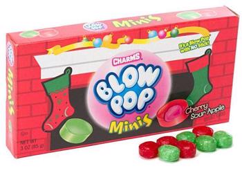 Xmas - Charms Blow Pop Minis 3oz X 12 Units