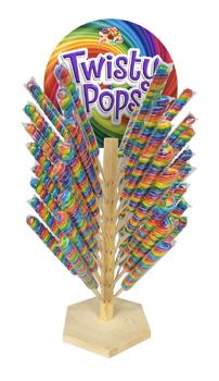 Albert Twisty Pops W/ Wooden Display Tree 3oz X 48 Units