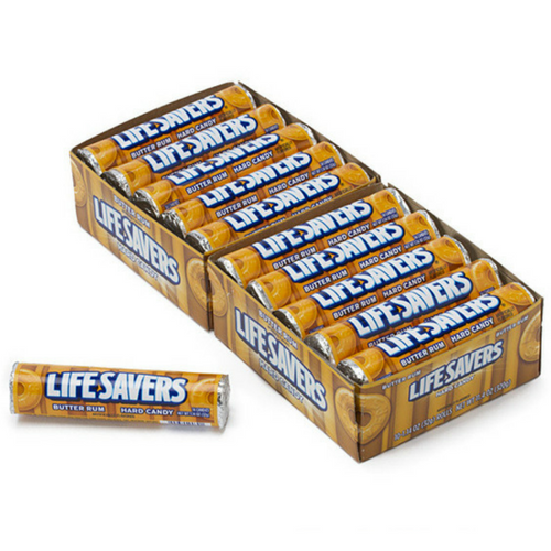 LIFESAVERS HARD ROLL BUTTER RUM