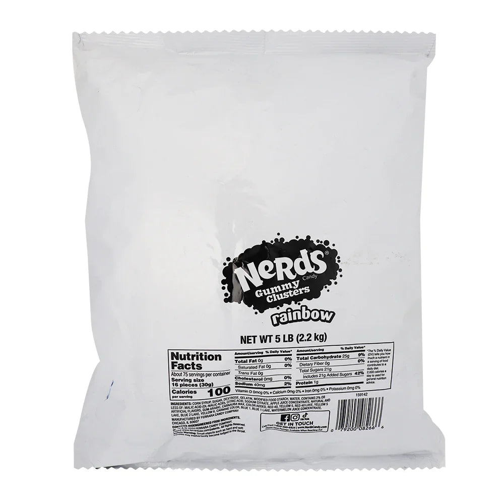 Nerd Rainbow Gummy Cluster 5lb