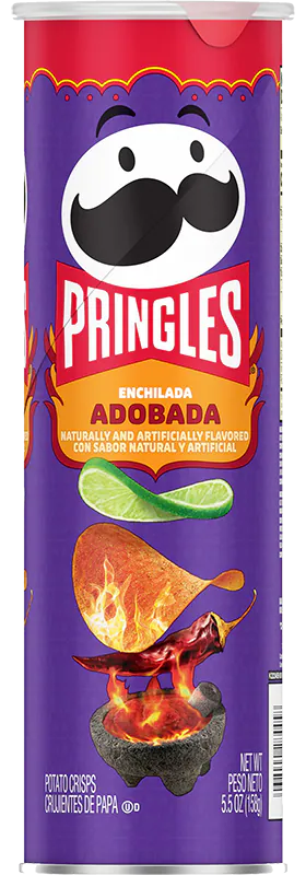 Pringles Enchilada Adobada Chips 5.5oz X 14 Units