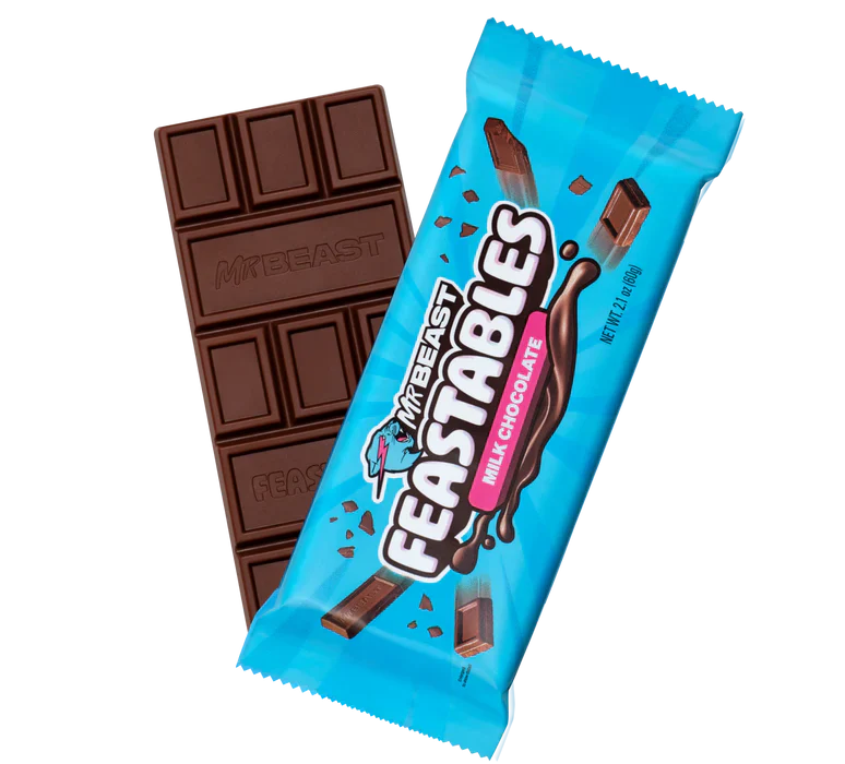 Feastables MrBeast Bar - Milk Chocolate 2.1oz X 10 Units