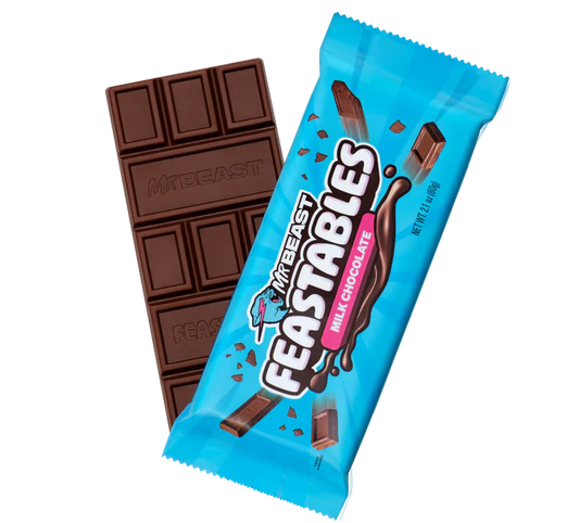 Feastables MrBeast Bar - Milk Chocolate 2.1oz X 10 Units