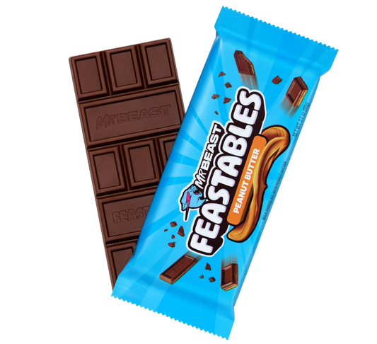 Feastables MrBeast Bar - Peanut Butter Chocolate 2.1oz X 10 Units