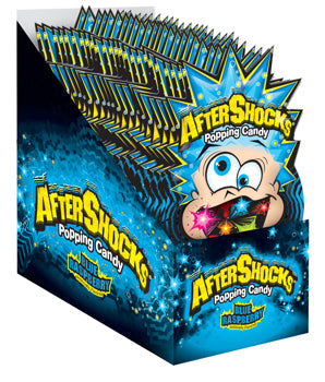Aftershocks Popping Candy Blue Raspberry 0.33oz X 24 Units