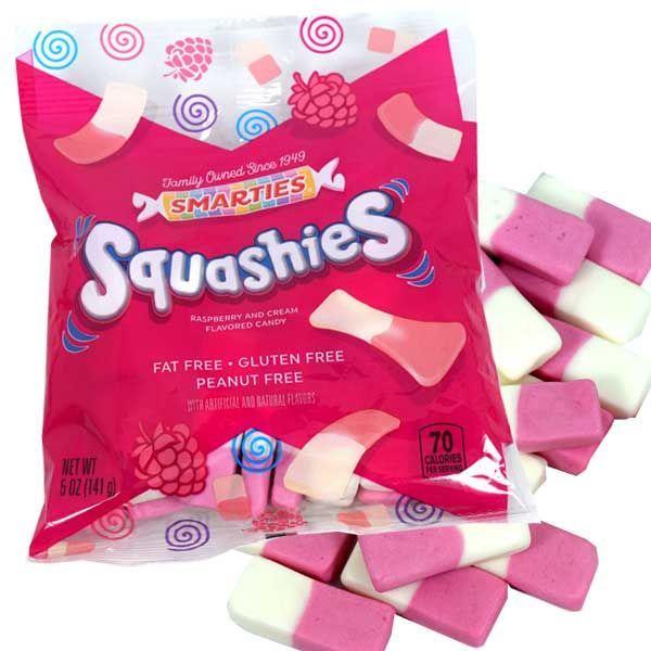 SMARTIES - SQUASHIES FOAM GUMMIES( RASPBERRY & CREAM) 