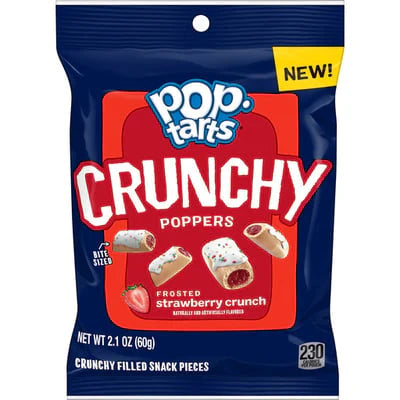 Pop Tarts Crunchy Poppers Frosted Strawberry 2.1oz x 6 Units