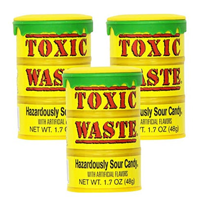 Toxic Waste Yellow Drums 1.7oz X 12 Units - CandyStation