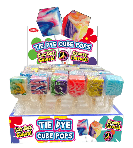 Espeez Tie Dye Cube Pops X 48 Units