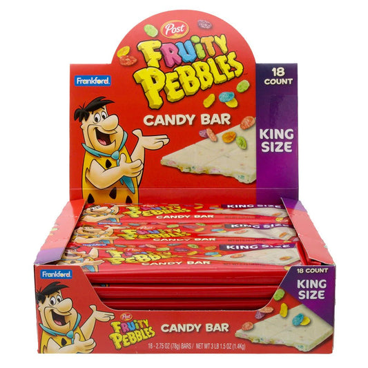 Frankford Fruity Pebbles White Chocolate Bar 2.75oz X 18 Units - CandyStation