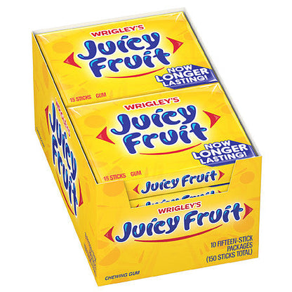 WRIGLEY SLIM PAK JUICY FRUIT GUM BOX